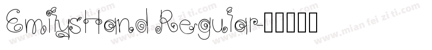 EmilysHand Regular字体转换